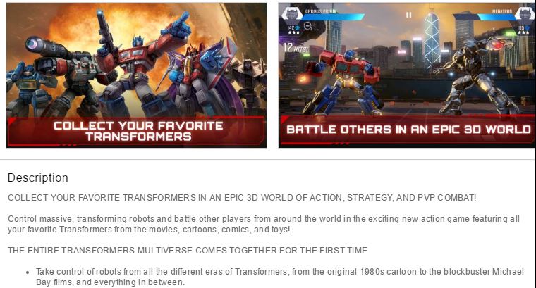 Transformers News: New Transformers: Generations Collide Mobile Game Announced Transformers News: New Transformers: Generations Collide Mobile Game Announced