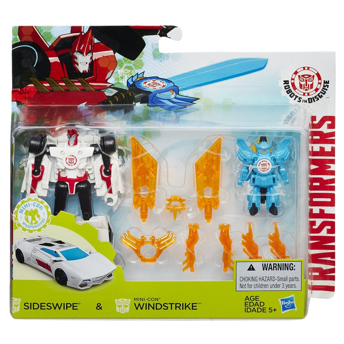 Transformers News: Transformers: Robots in Disguise Sideswipe and Windstrike Battle Pack Available Now