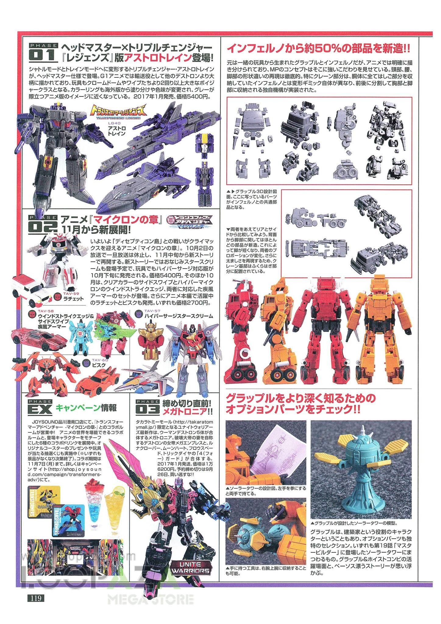 Transformers News: New Images of Transformers Masterpiece MP-35 Grapple With Size Comparison and Part Sharing Breakdown