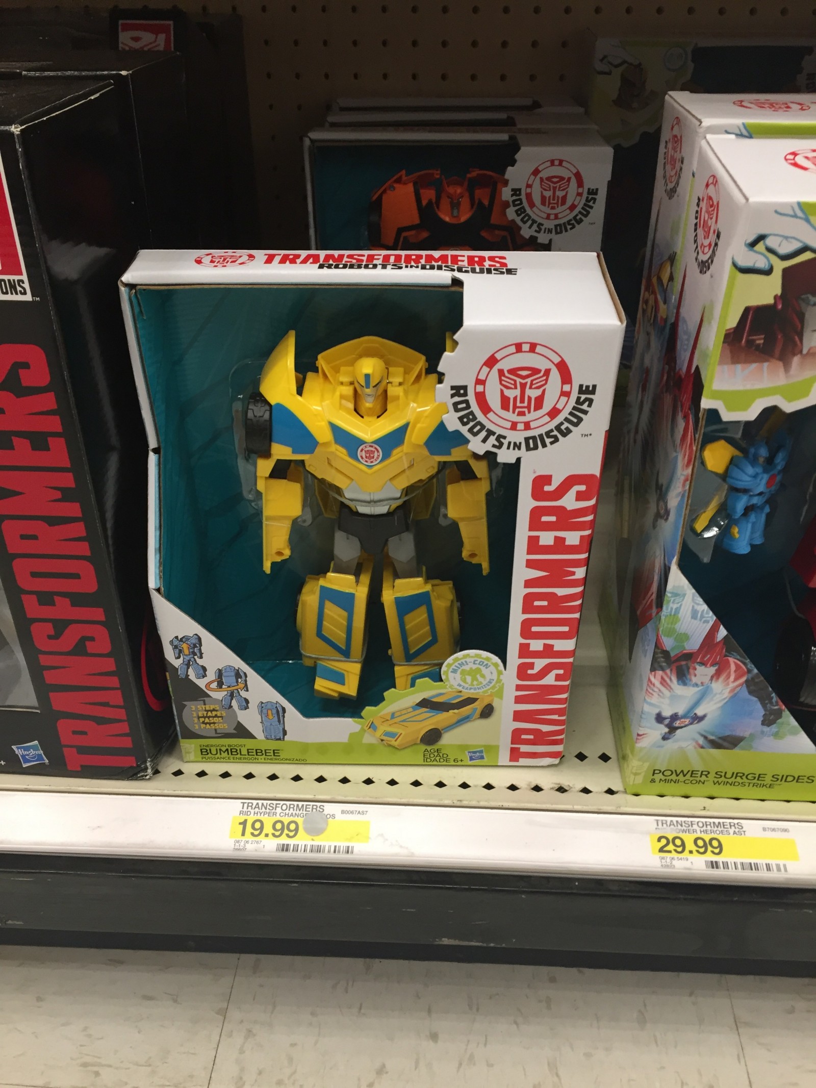 Transformers News: Transformers Robots in Disguise New 3 Step Drift and Bumblebee Found at Target
