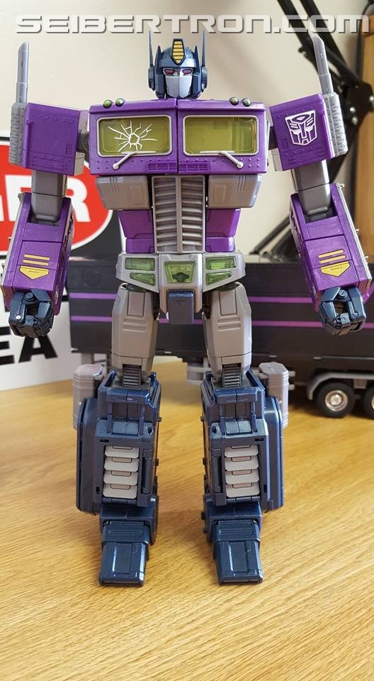 Transformers News: Masterpiece Shattered Glass Optimus Prime Review