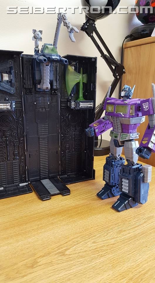 Transformers News: Masterpiece Shattered Glass Optimus Prime Review