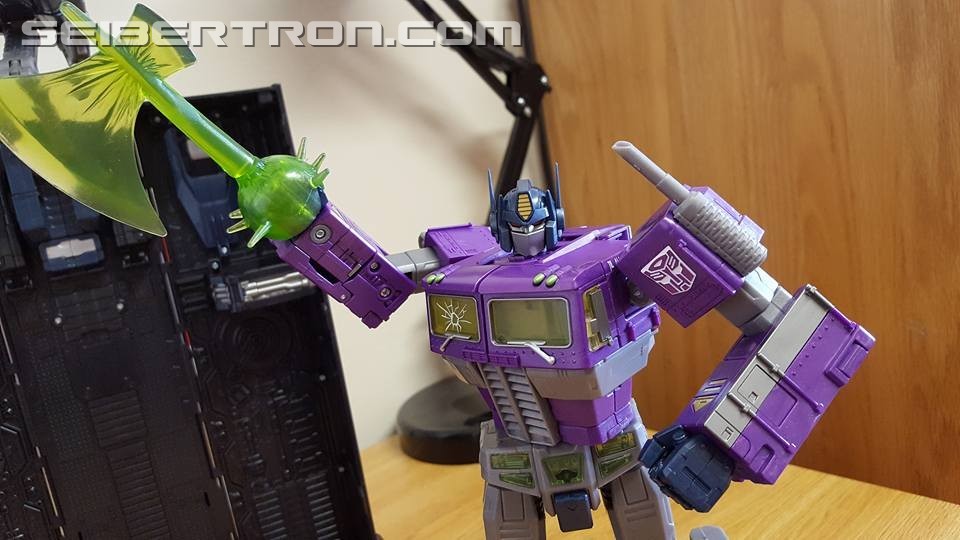 Transformers News: Masterpiece Shattered Glass Optimus Prime Review
