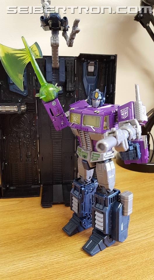 Transformers News: Masterpiece Shattered Glass Optimus Prime Review