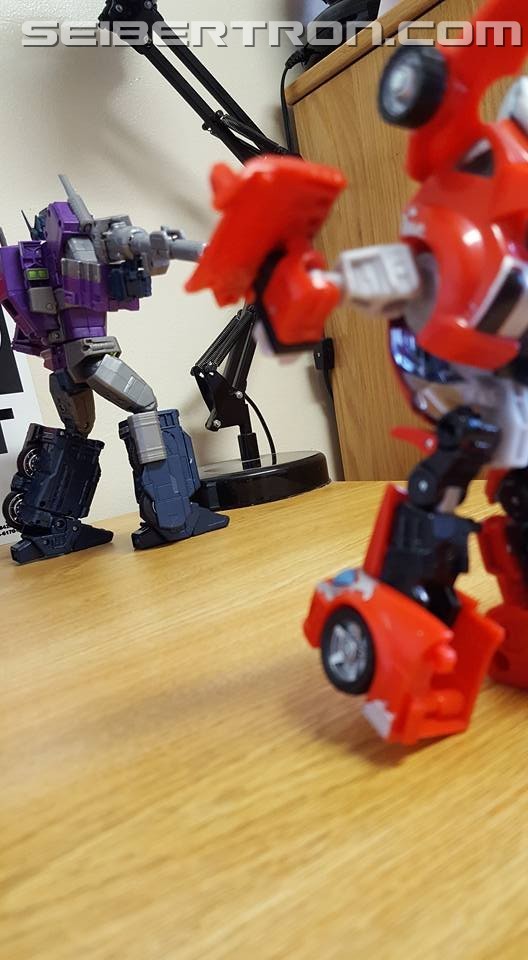Transformers News: Masterpiece Shattered Glass Optimus Prime Review