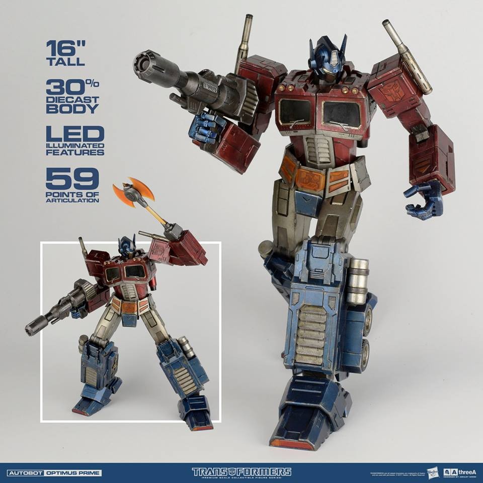 Transformers News: New Images of Hasbro 3A Transformers Generation 1 Optimus Prime Statue