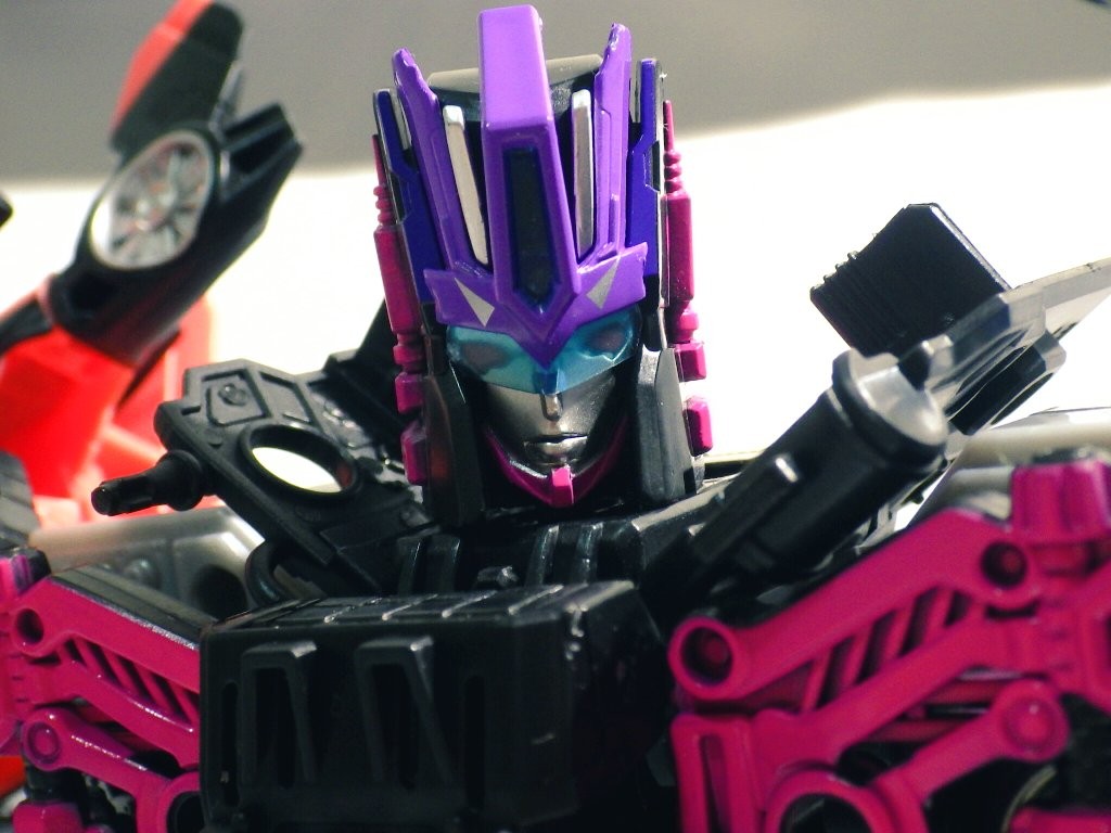 Transformers News: More In Hand Images of Takara Unite Warriors Megatronia with Closeups, Box and Chest Options