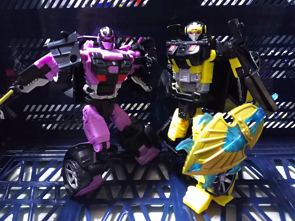 Transformers News: More In Hand Images of Takara Unite Warriors Megatronia with Closeups, Box and Chest Options