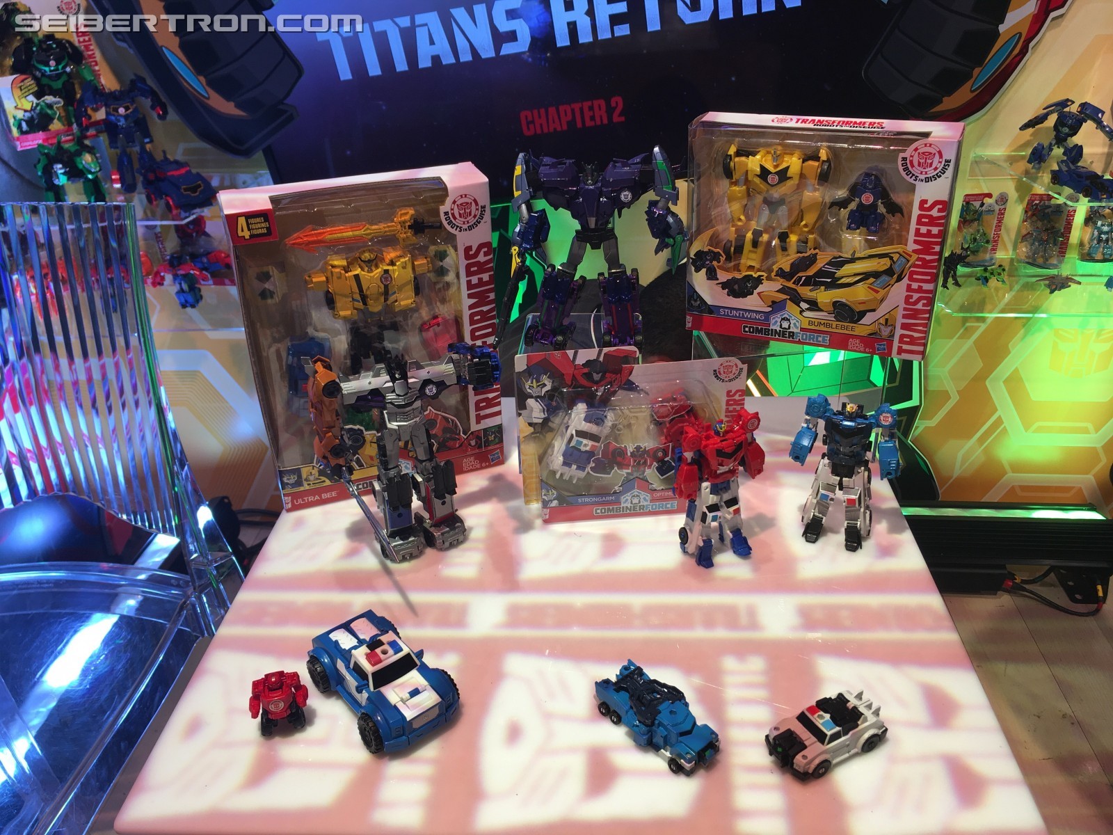 Transformers News: Toy Fair 2017 Showroom Images of Transformers Robots in Disguise Combiner Force #HasbroToyFair #TFNY