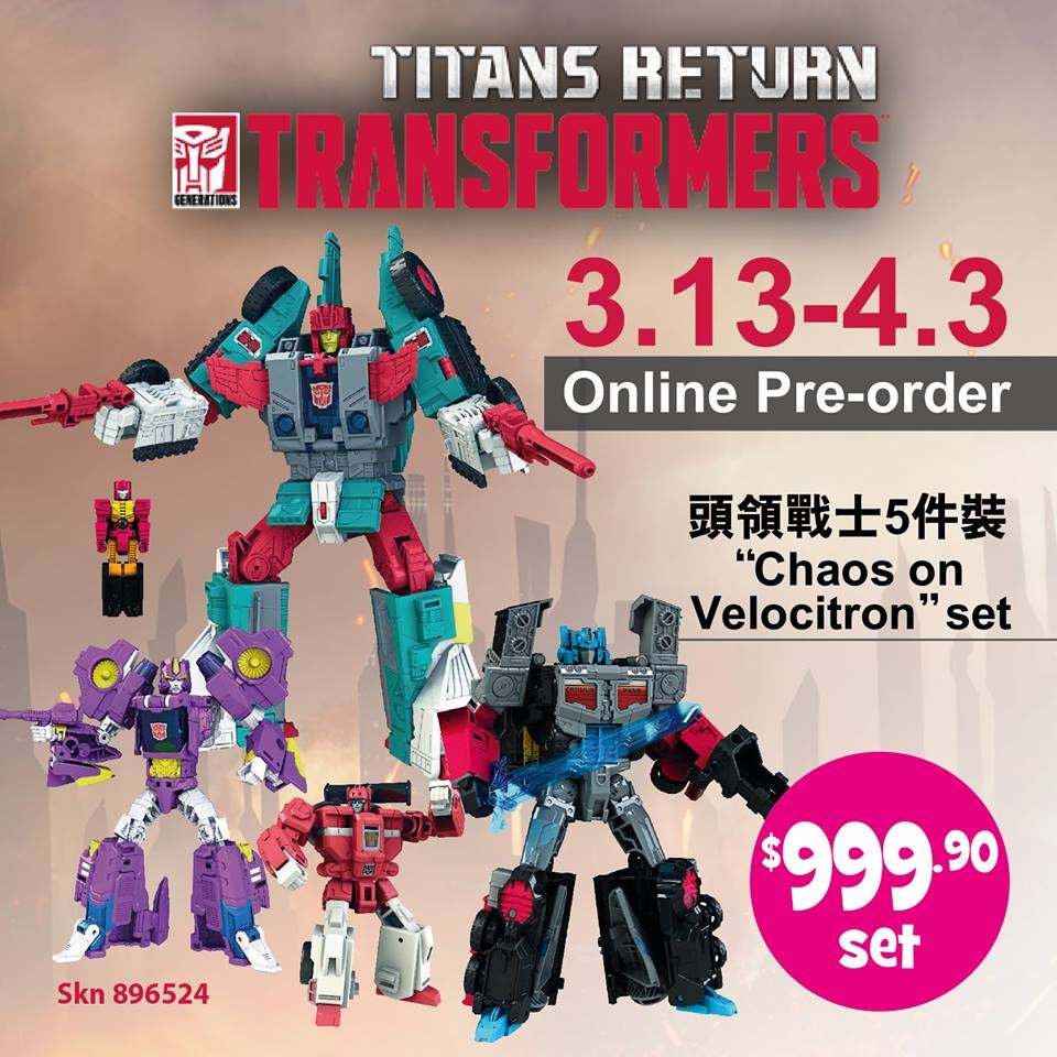 Transformers News: New Images of Titans Return Speed Boxset Chaos on Velocitron
