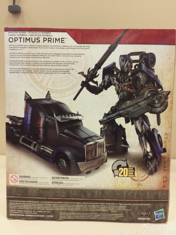 Transformers News: In Hand Images of Asia Exclusive Shadow Spark Optimus Prime from Transformers: The Last Knight
