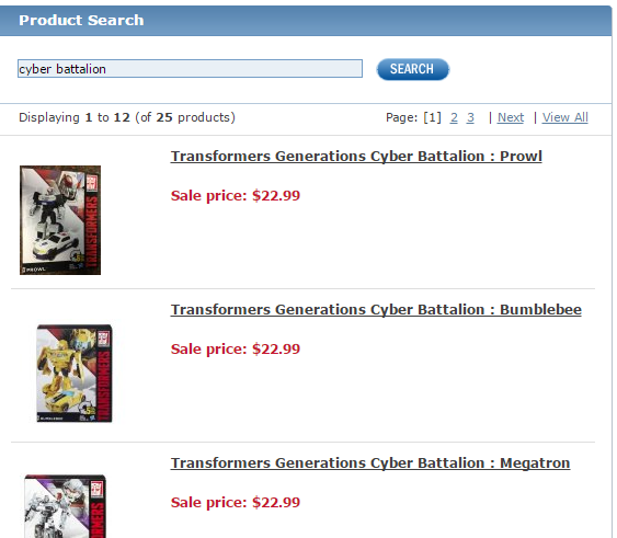 Transformers News: New Generations Prowl and Other Cyber Battalion Figures Available Online in US Based Store