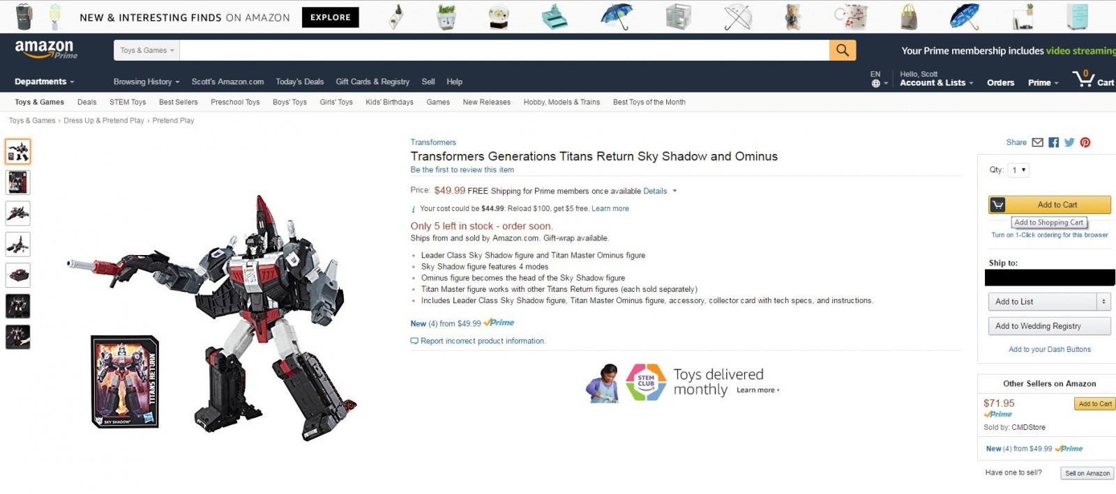 Transformers News: Titans Return Sky Shadow In and Out of Stock at Amazon.com Transformers News: Titans Return Sky Shadow In and Out of Stock at Amazon.com