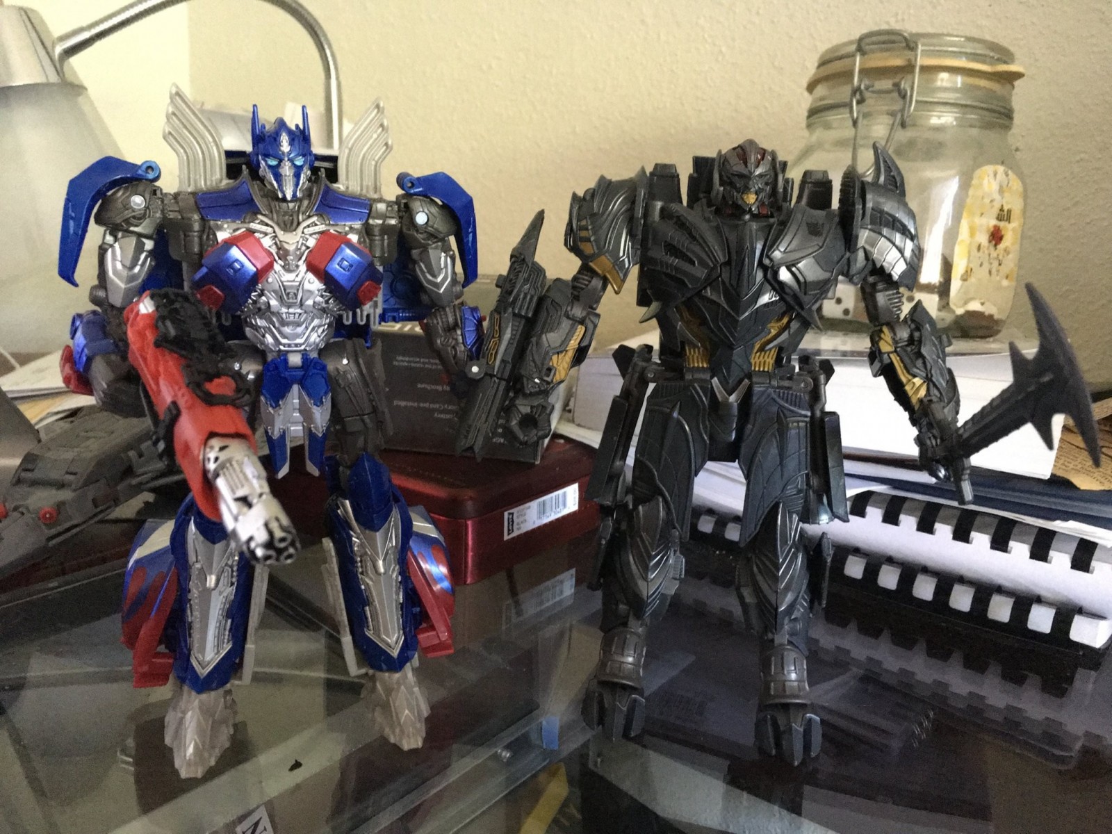Transformers News: In Hand Images of Voyager Megatron from Transformers: The Last Knight with Comparisons for Scale Transformers News: In Hand Images of Voyager Megatron from Transformers: The Last Knight with Comparisons for Scale