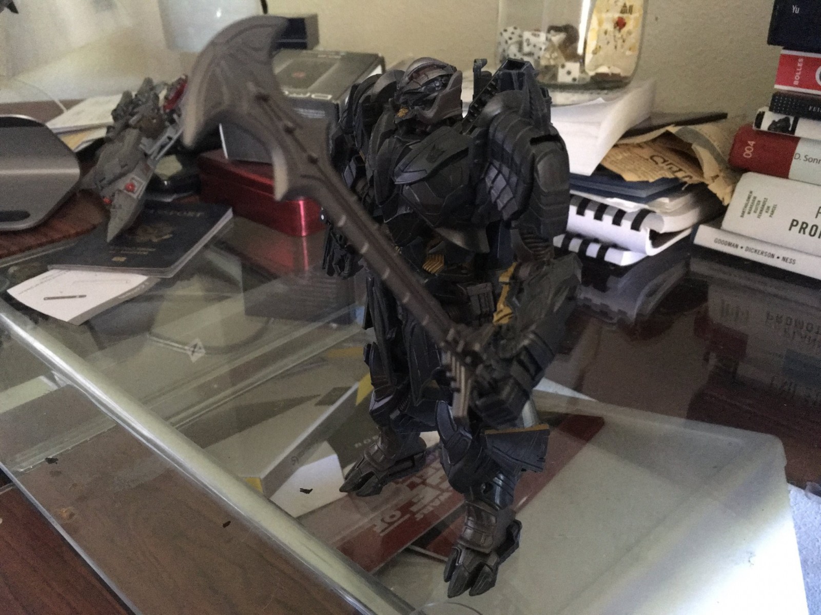 Transformers News: In Hand Images of Voyager Megatron from Transformers: The Last Knight with Comparisons for Scale Transformers News: In Hand Images of Voyager Megatron from Transformers: The Last Knight with Comparisons for Scale