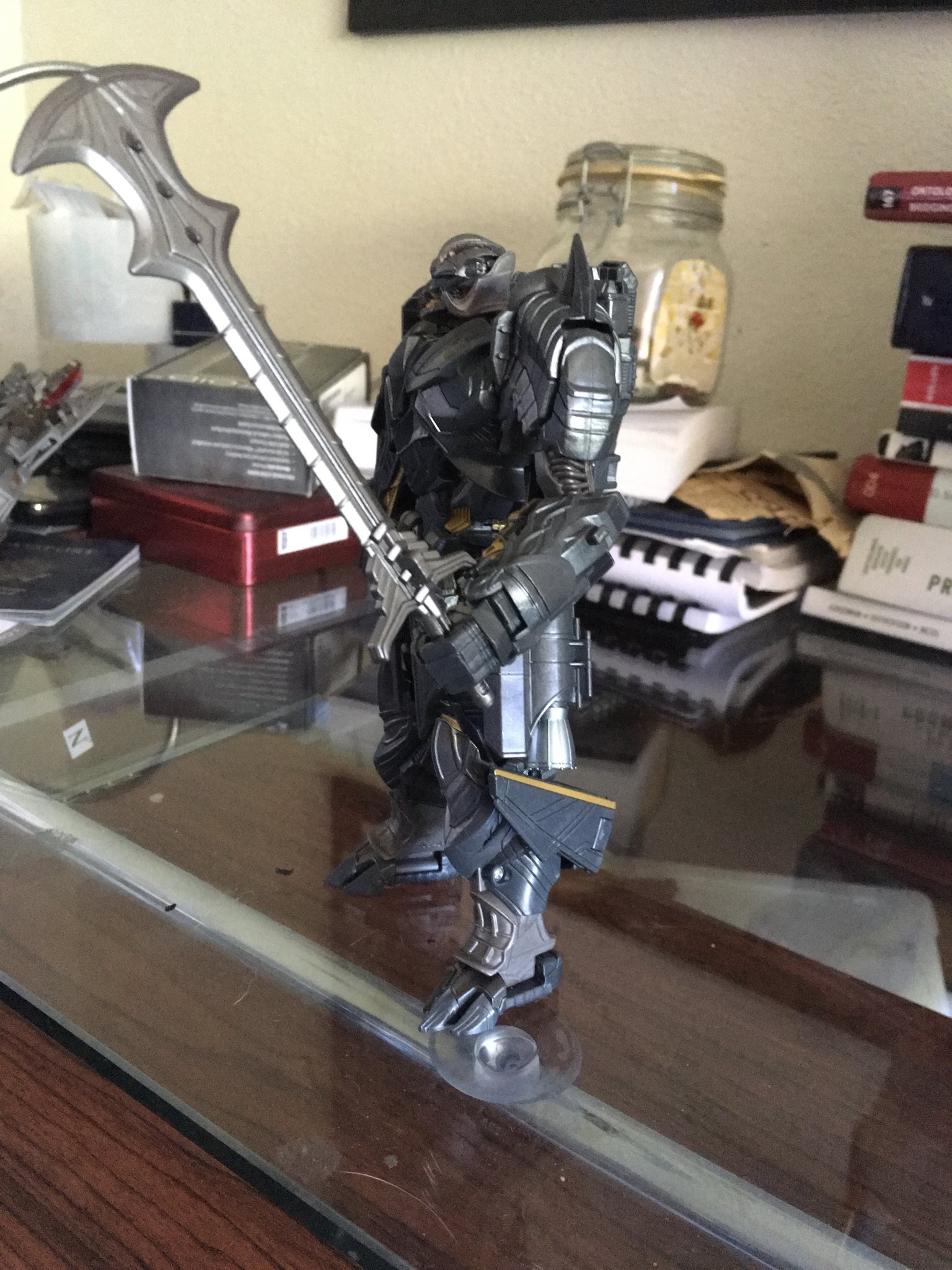 Transformers News: In Hand Images of Voyager Megatron from Transformers: The Last Knight with Comparisons for Scale Transformers News: In Hand Images of Voyager Megatron from Transformers: The Last Knight with Comparisons for Scale