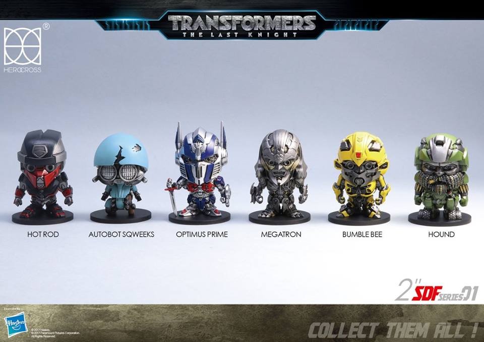 Transformers News: New Images of Upcoming Transformers The Last Knight Herocross Super-Deformed Figures