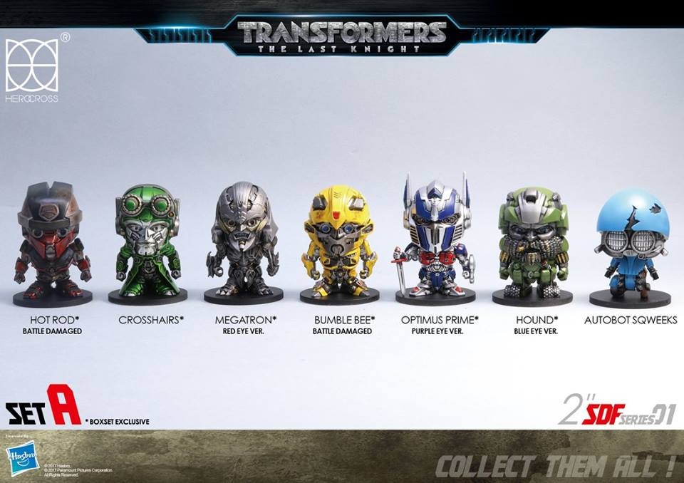 Transformers News: New Images of Upcoming Transformers The Last Knight Herocross Super-Deformed Figures