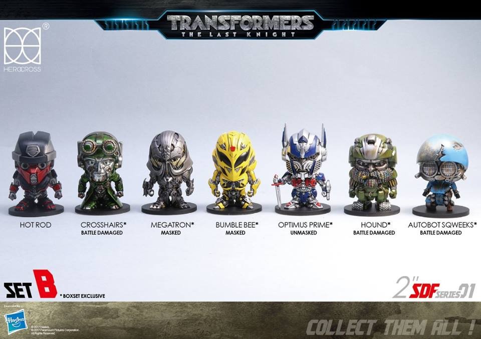 Transformers News: New Images of Upcoming Transformers The Last Knight Herocross Super-Deformed Figures