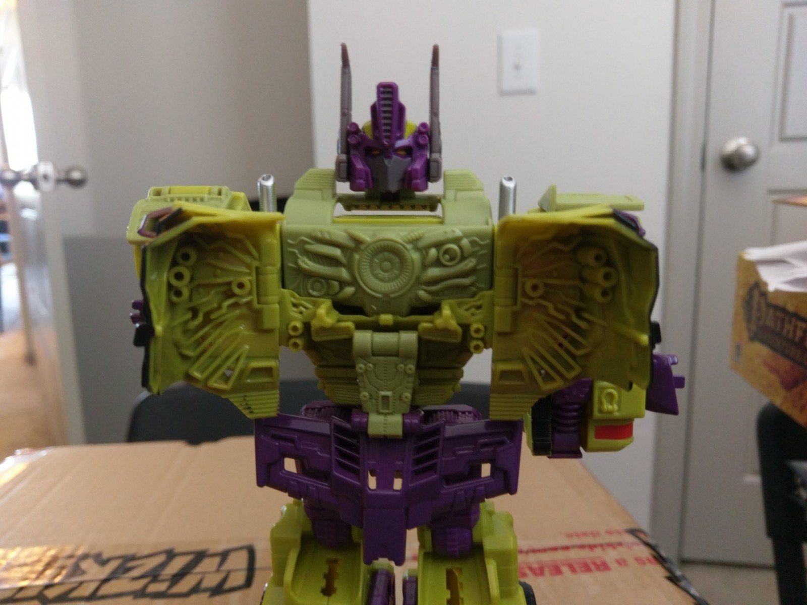 Transformers News: In hand Images of TFSS Shattered Glass Starscream, Toxitron and Counterpunch