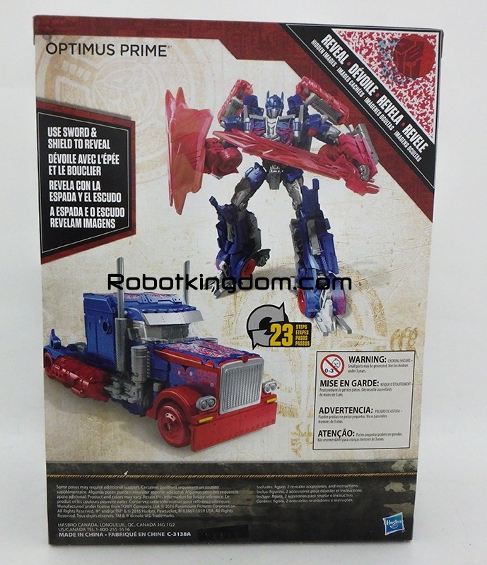 Transformers News: The Last Knight Optimus Prime Redeco from Dark of the Moon Optimus Prime Official, In-Package Images
