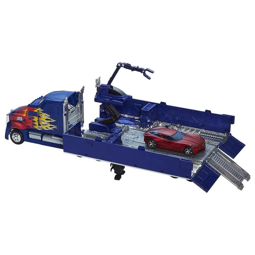 Transformers News: Steal of a Deal: Age of Extinction Leader Class Optimus Prime with Sideswipe for $59.99 on HTS