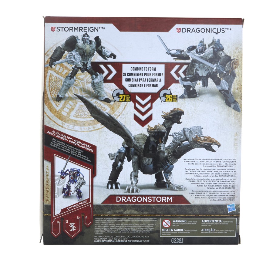 Transformers News: More Images of Transformers: The Last Knight Leader Dragonstorm, Stormreign, Dragonicus