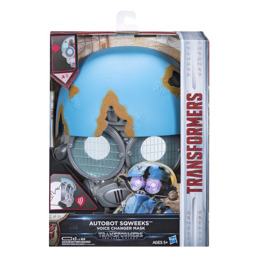 Transformers News: Images of Transformers: The Last Knight Sqweeks Voice-Changing Mask