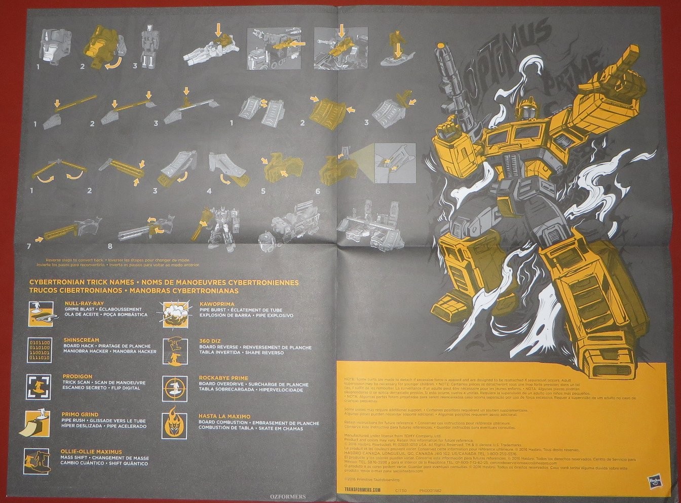 Transformers News: Pictorial Review of Primitive Skateboarding x Transformers Optimus Prime and Shreddicus Maximus