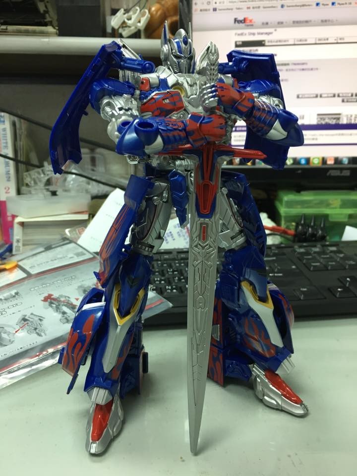 Transformers News: In-Hand Images of Takara Tomy Transformers: The Last Knight TLK-15 Calibur Optimus Prime