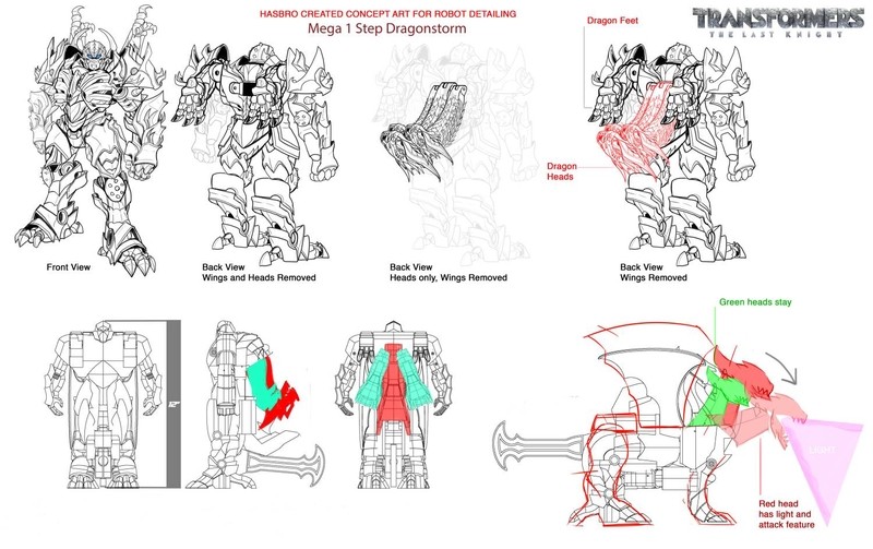 Transformers News: SDCC 2017: Transformers: The Last Knight Toy Concepts and Schematics