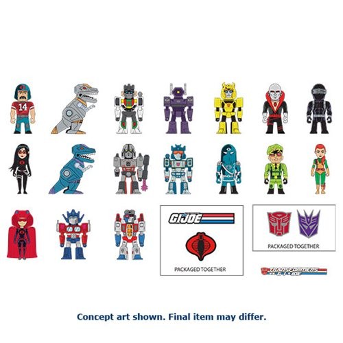 Transformers News: KidRobot TF vs GI Joe Vinyl Figures and Merchandise!