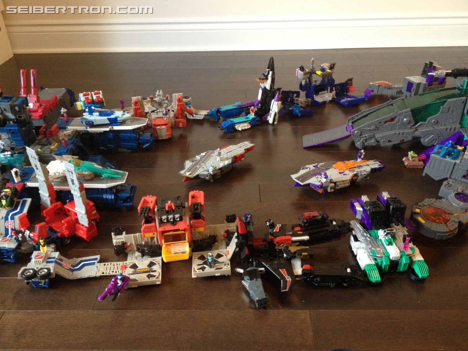 Transformers News: Pictures of Every Transformers Titans Return Bases Connected Together
