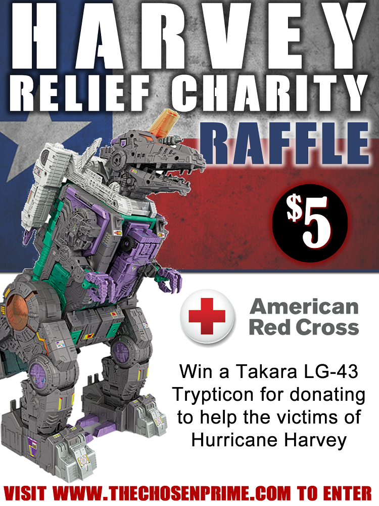 Transformers News: Michael Bay and Mark Wahlberg on Hurricane Harvey Relief Support, The Chosen Prime Charity Raffle