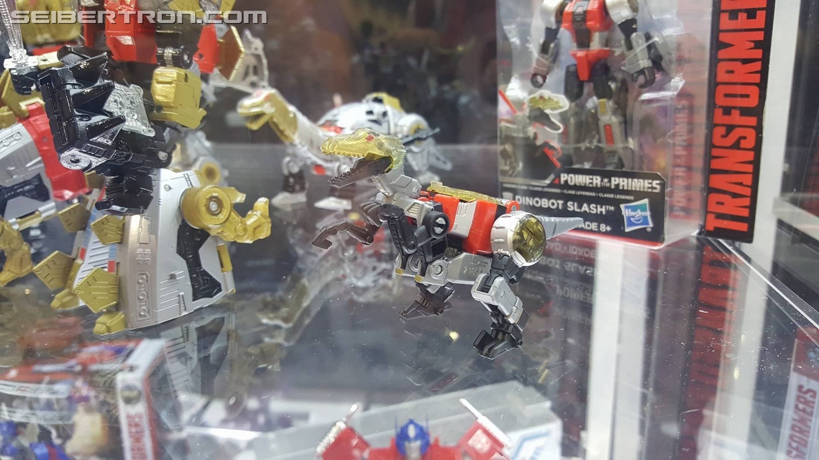 Transformers News: #Hascon First Look at Transformers: Power of the Primes Dinobots and Leader Optimus Prime