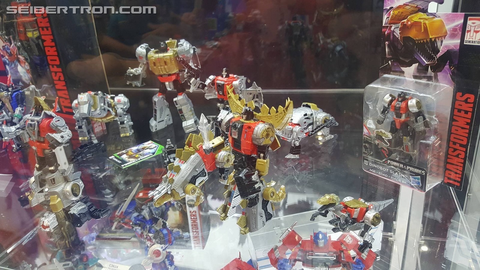 Transformers News: #Hascon First Look at Transformers: Power of the Primes Dinobots and Leader Optimus Prime