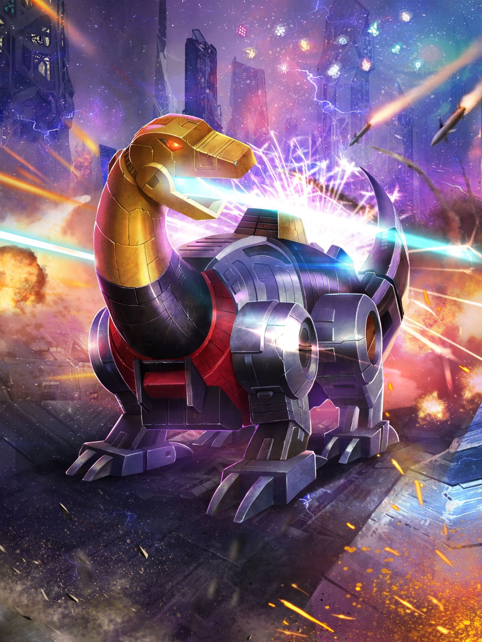 Transformers News: Official Artwork for Transformers Power of the Primes Dinobots