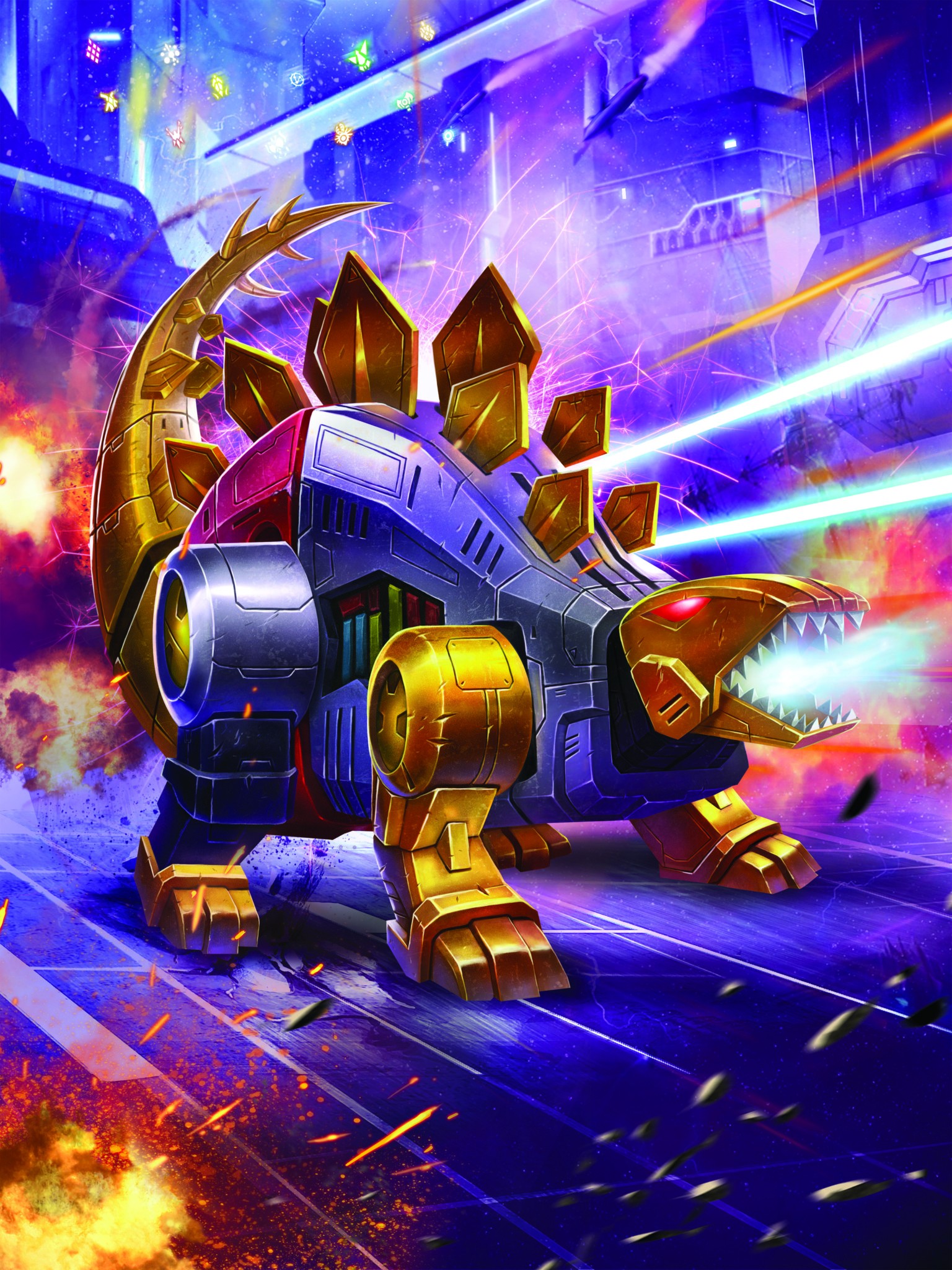 Transformers News: Official Artwork for Transformers Power of the Primes Dinobots