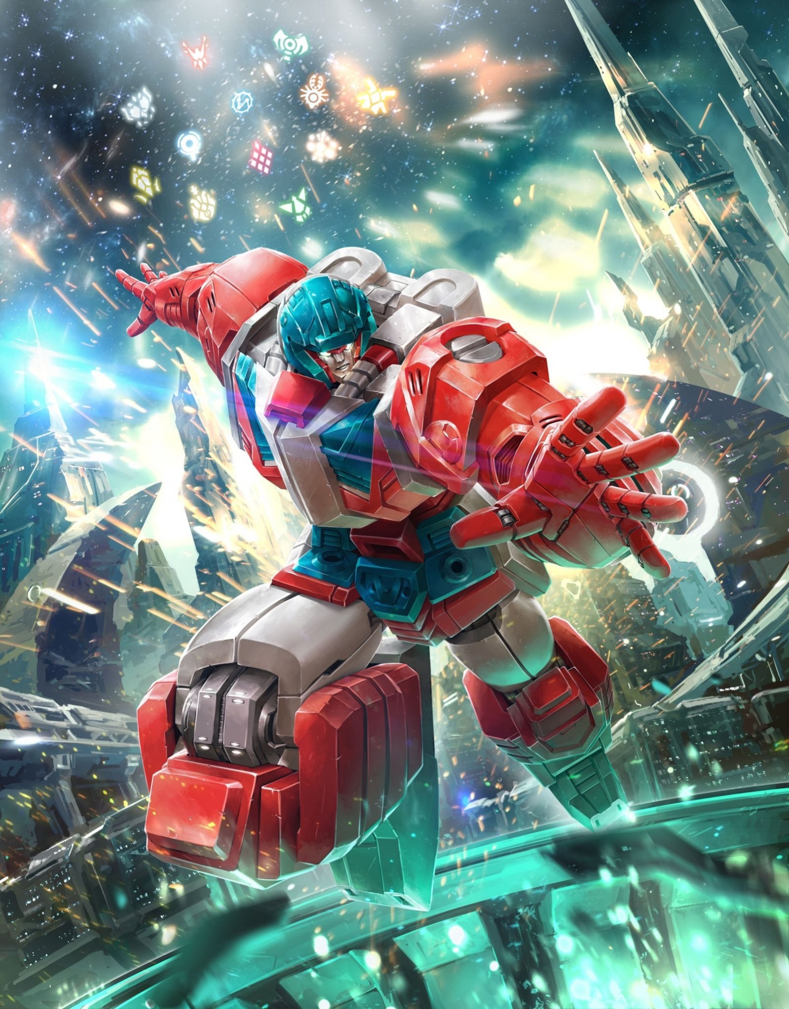 Transformers News: Official Artwork for Transformers Power of the Primes Slash, Cloudburst, Optimus Prime  and Orion Pa