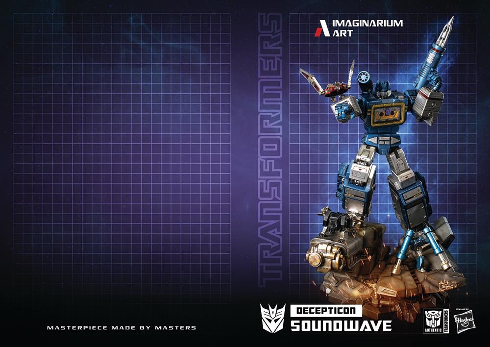 Transformers News: Final Images of Imaginarium Art Transformers Soundwave Statue, with Ravage, Rumble, Laserbeak