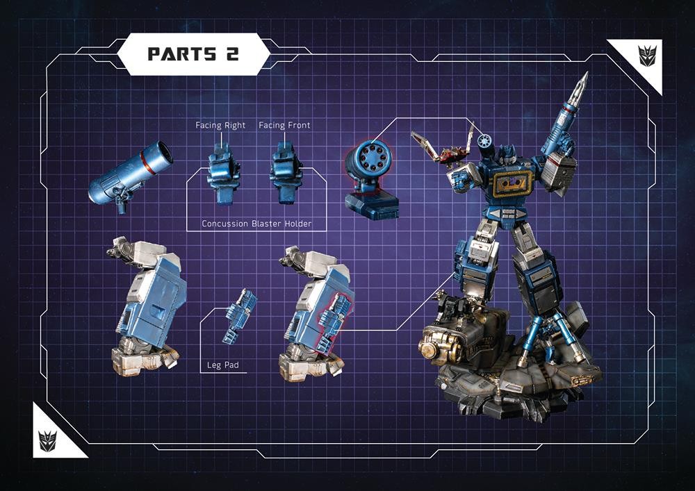 Transformers News: Final Images of Imaginarium Art Transformers Soundwave Statue, with Ravage, Rumble, Laserbeak
