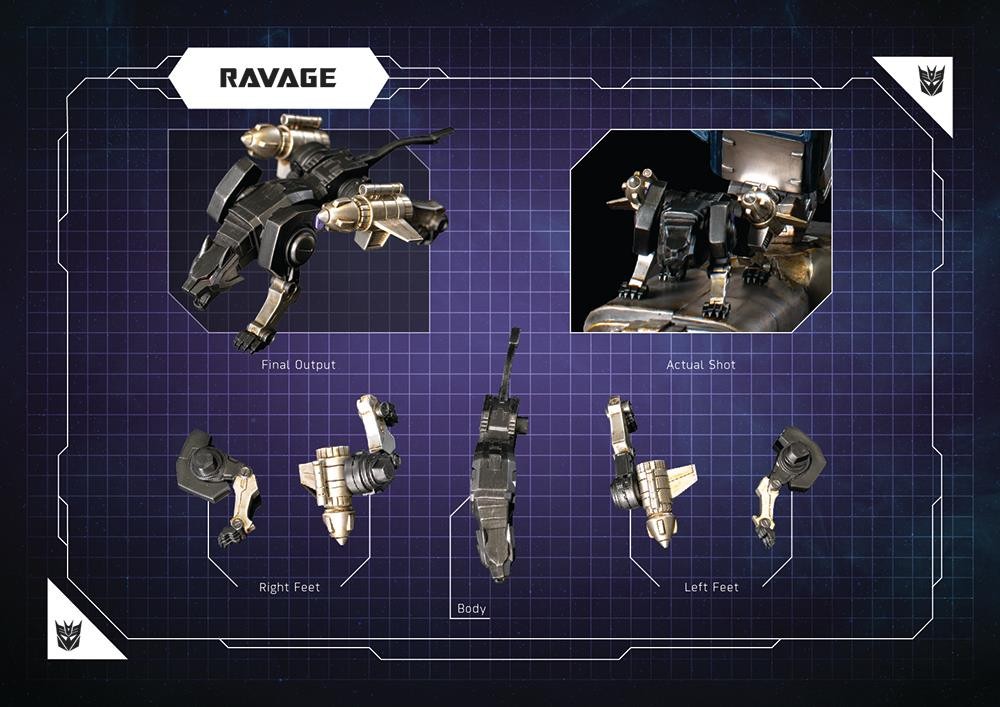 Transformers News: Final Images of Imaginarium Art Transformers Soundwave Statue, with Ravage, Rumble, Laserbeak