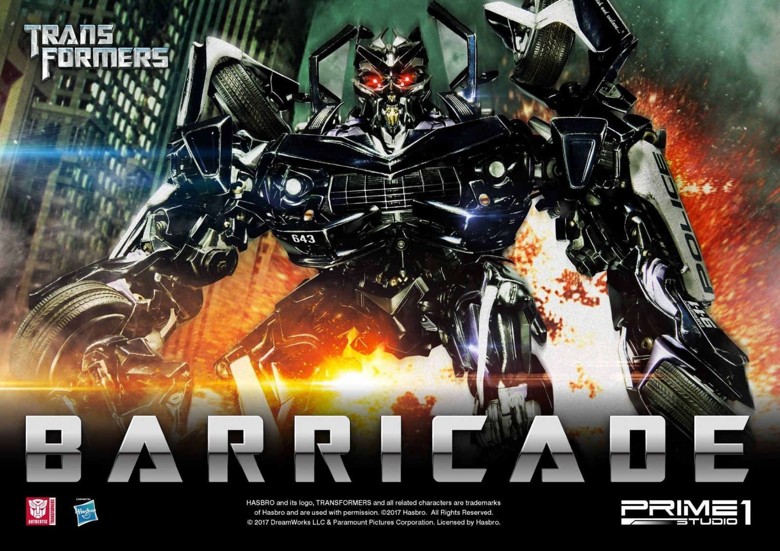 Transformers News: Prime 1 Studio Transformers MMTFM-15 Barricade Images