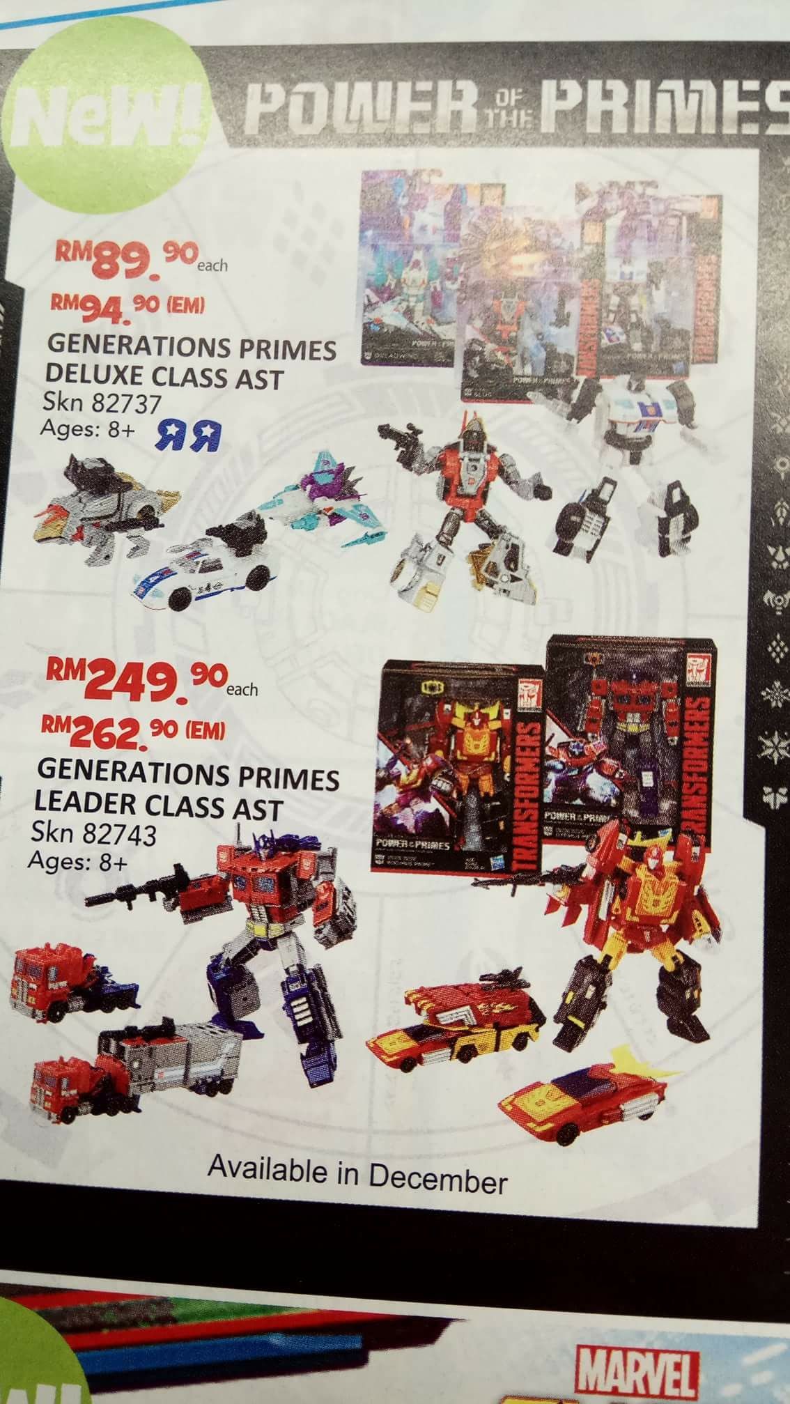 Transformers News: New Images of Transformers Power of the Primes Voyager Starscream, plus Promotional Catalogue