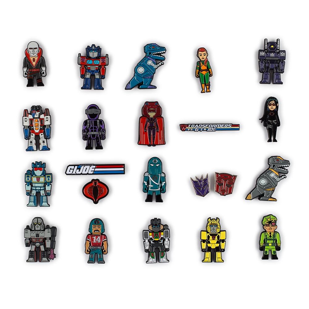 Transformers News: Final Product Images of KidRobot Transformers vs GI Joe Vinyl Figures, Enamel Pins and More Transformers News: Final Product Images of KidRobot Transformers vs GI Joe Vinyl Figures, Enamel Pins and More