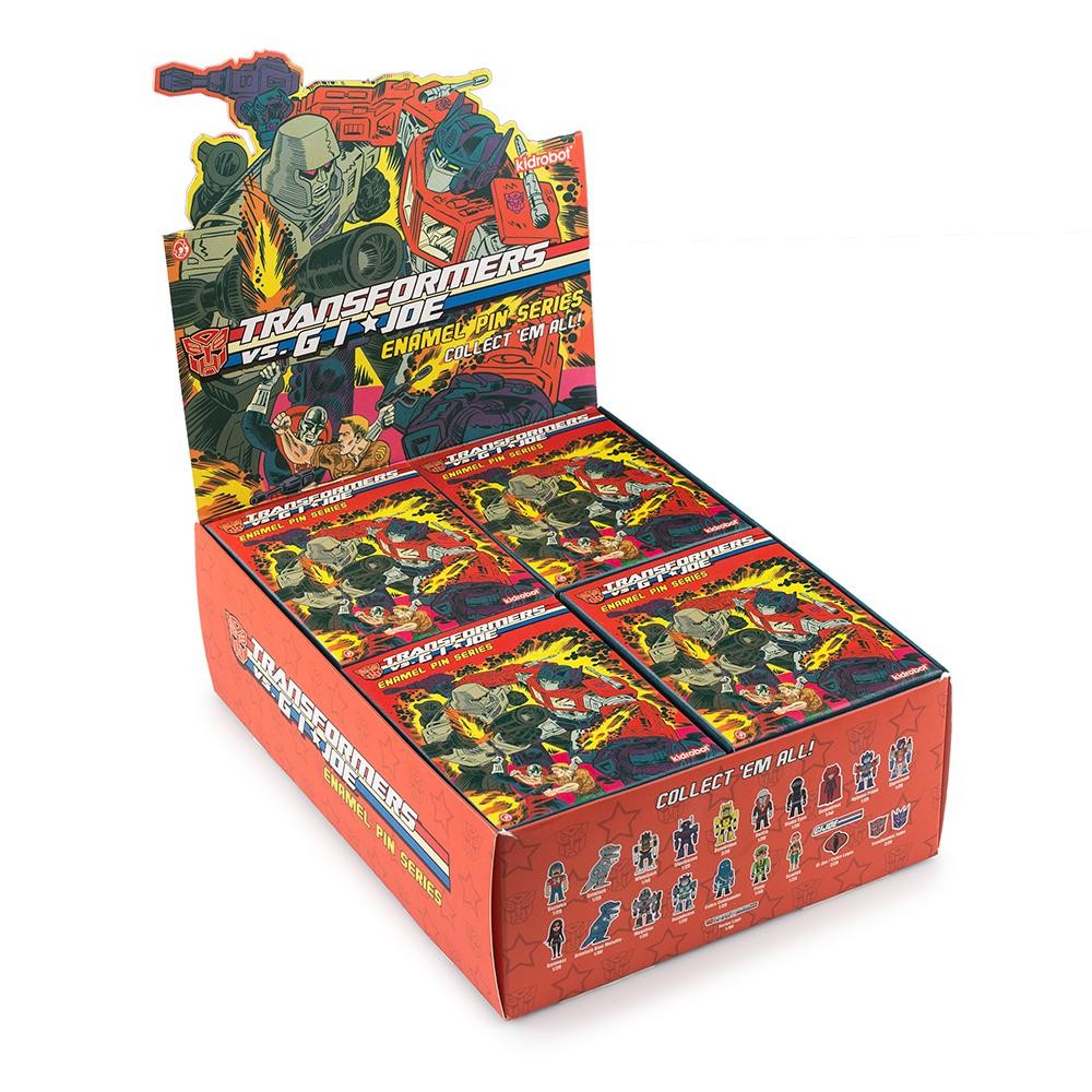 Transformers News: Final Product Images of KidRobot Transformers vs GI Joe Vinyl Figures, Enamel Pins and More Transformers News: Final Product Images of KidRobot Transformers vs GI Joe Vinyl Figures, Enamel Pins and More