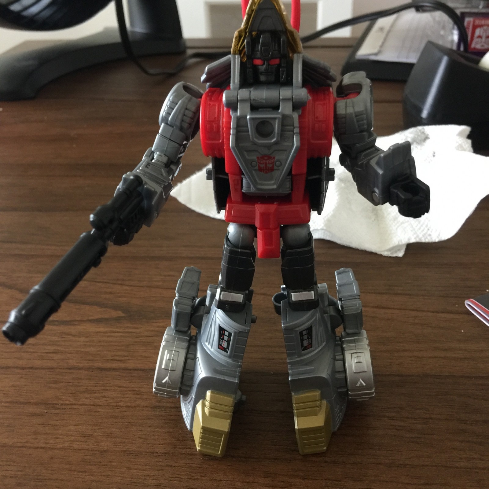 Transformers News: More In Hand Images of Transformers Power of the Primes Swoop and Slug Showing Combined Modes