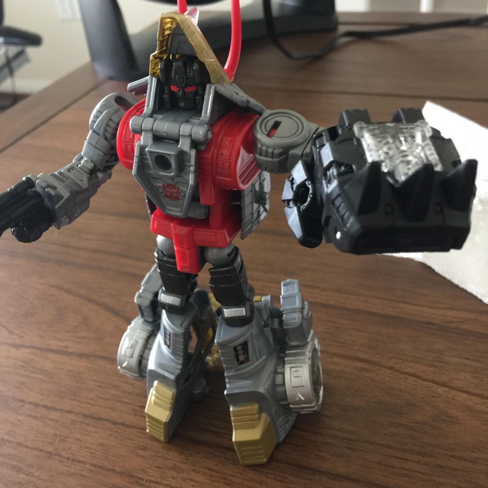 Transformers News: More In Hand Images of Transformers Power of the Primes Swoop and Slug Showing Combined Modes