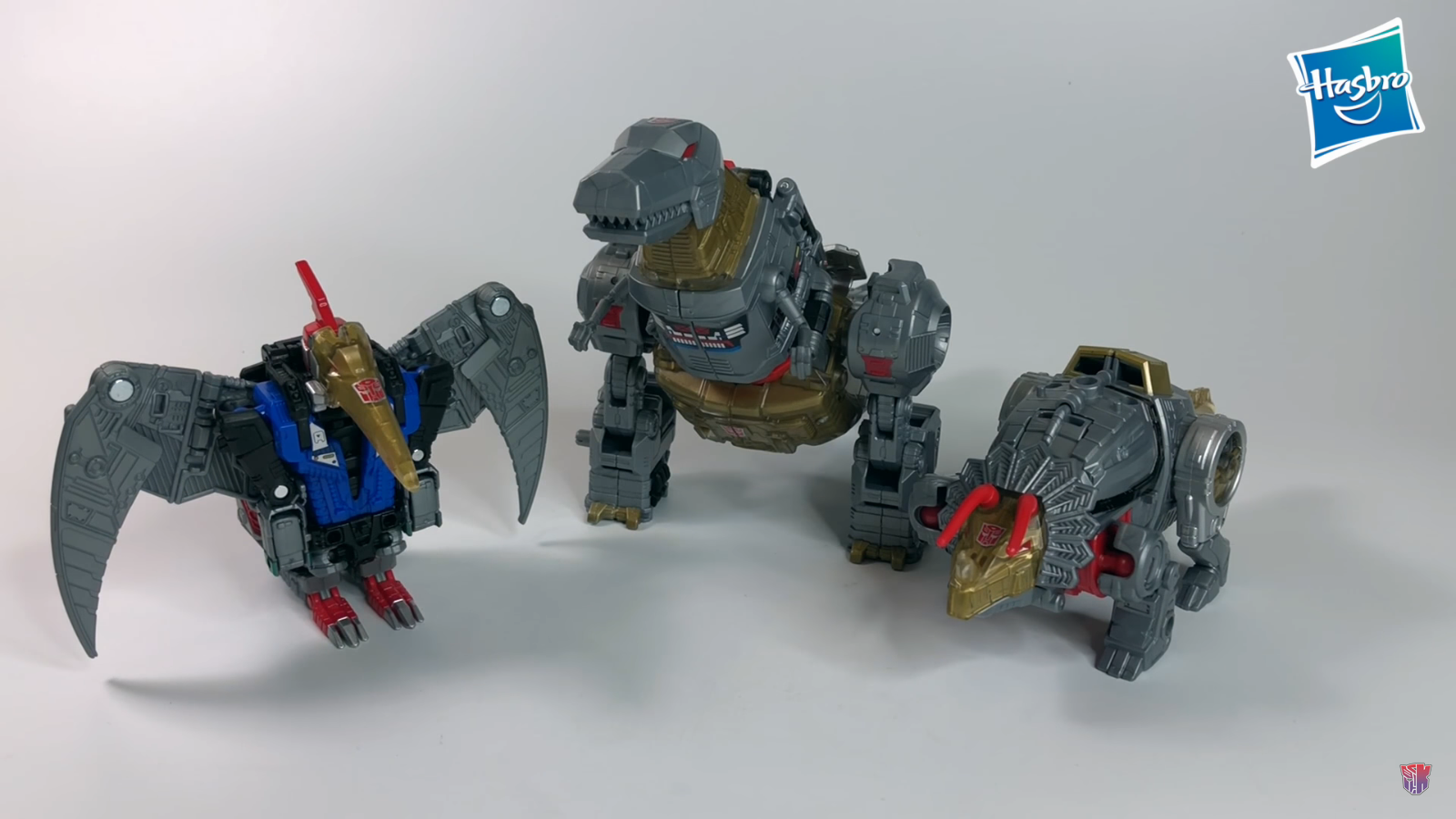 Transformers News: Initial In-Hand Images of Transformers Power of the Primes Grimlock, Slash & Volcanicus
