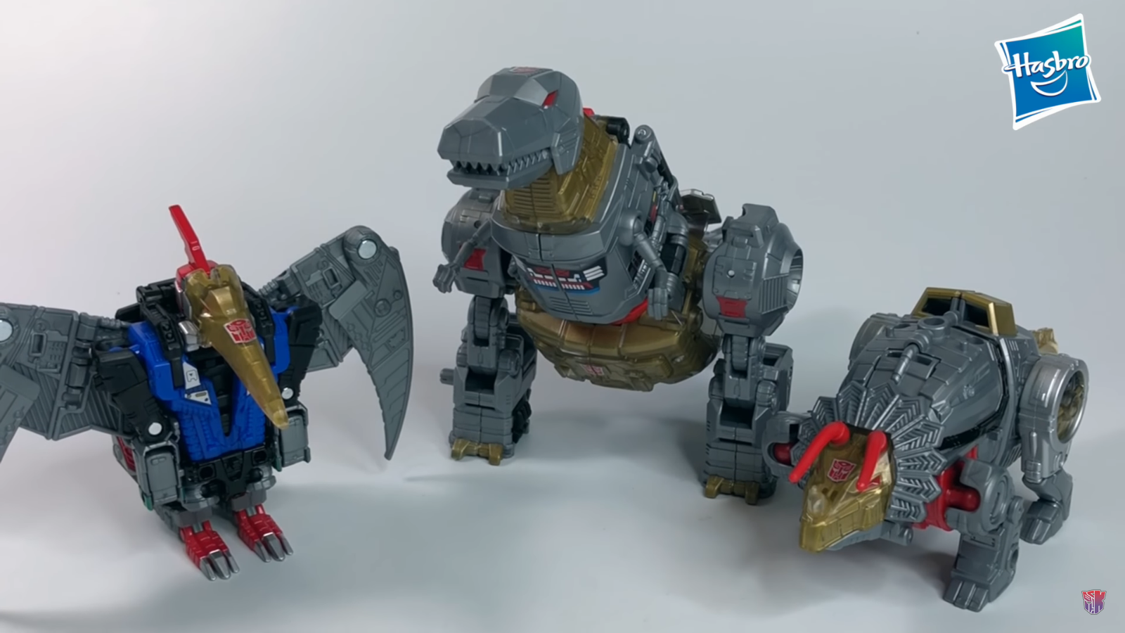 Transformers News: Initial In-Hand Images of Transformers Power of the Primes Grimlock, Slash & Volcanicus